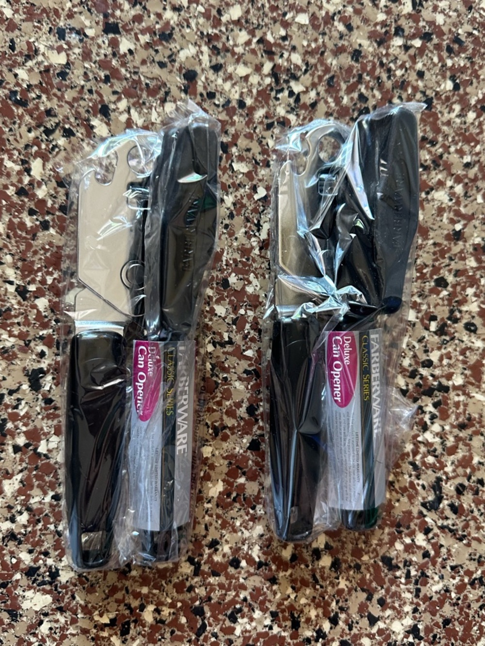 NEW Farberware Black Can Openers - Heavy Duty Manual Can Opener (Set of 2)